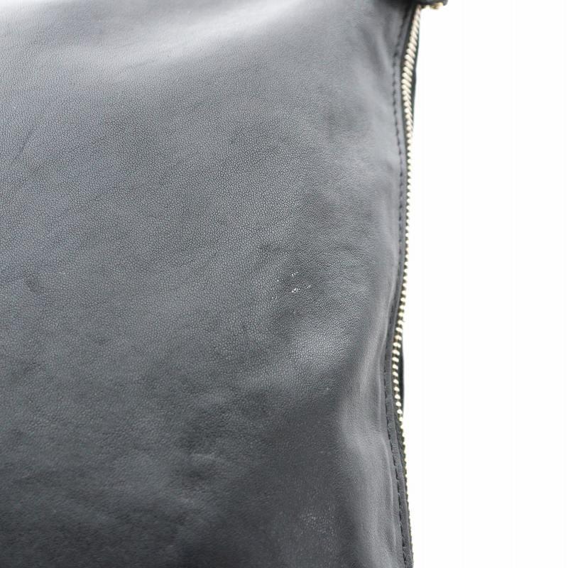 Valentino Garavani Clutch Bag Second Bag Rockstuds Leather Black Authentic