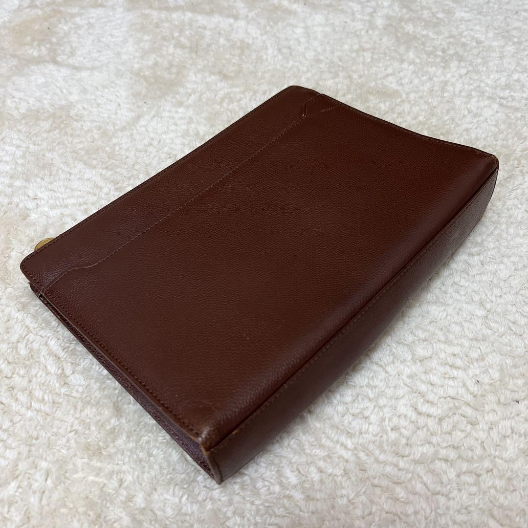 Saint Laurent Clutch Bag Second Bag Circle Logo Authentic