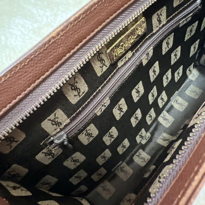 Saint Laurent Clutch Bag Second Bag Circle Logo Authentic