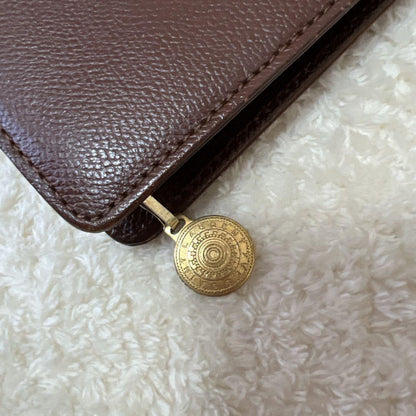 Saint Laurent Clutch Bag Second Bag Circle Logo Authentic