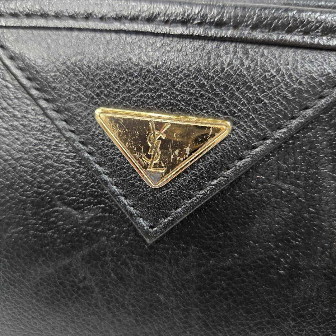 Saint Laurent Clutch Bag Second Bag YSL Cassandra Leather Authentic