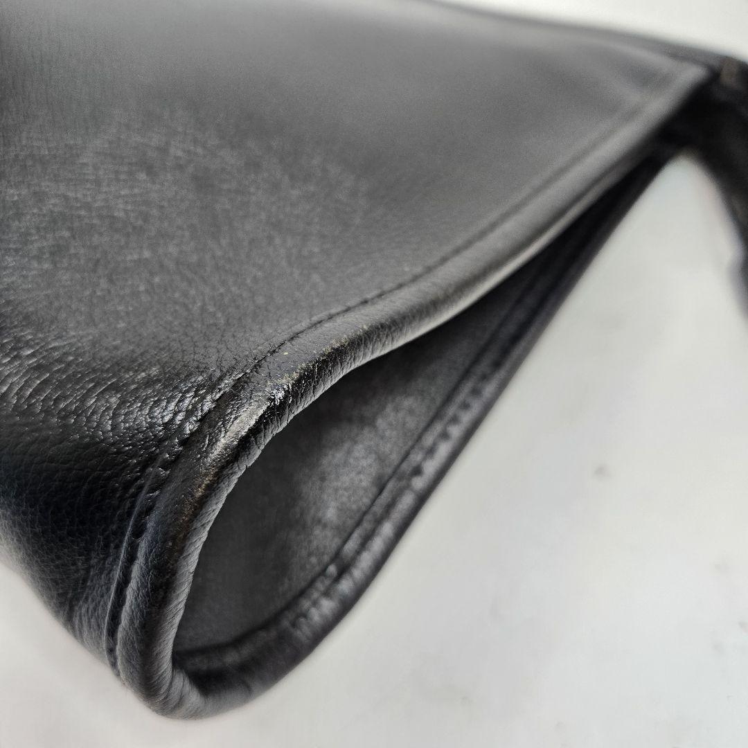 Saint Laurent Clutch Bag Second Bag YSL Cassandra Leather Authentic