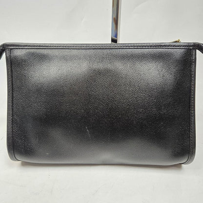 Saint Laurent Clutch Bag Second Bag YSL Cassandra Leather Authentic