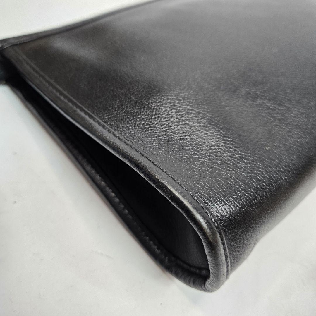 Saint Laurent Clutch Bag Second Bag YSL Cassandra Leather Authentic