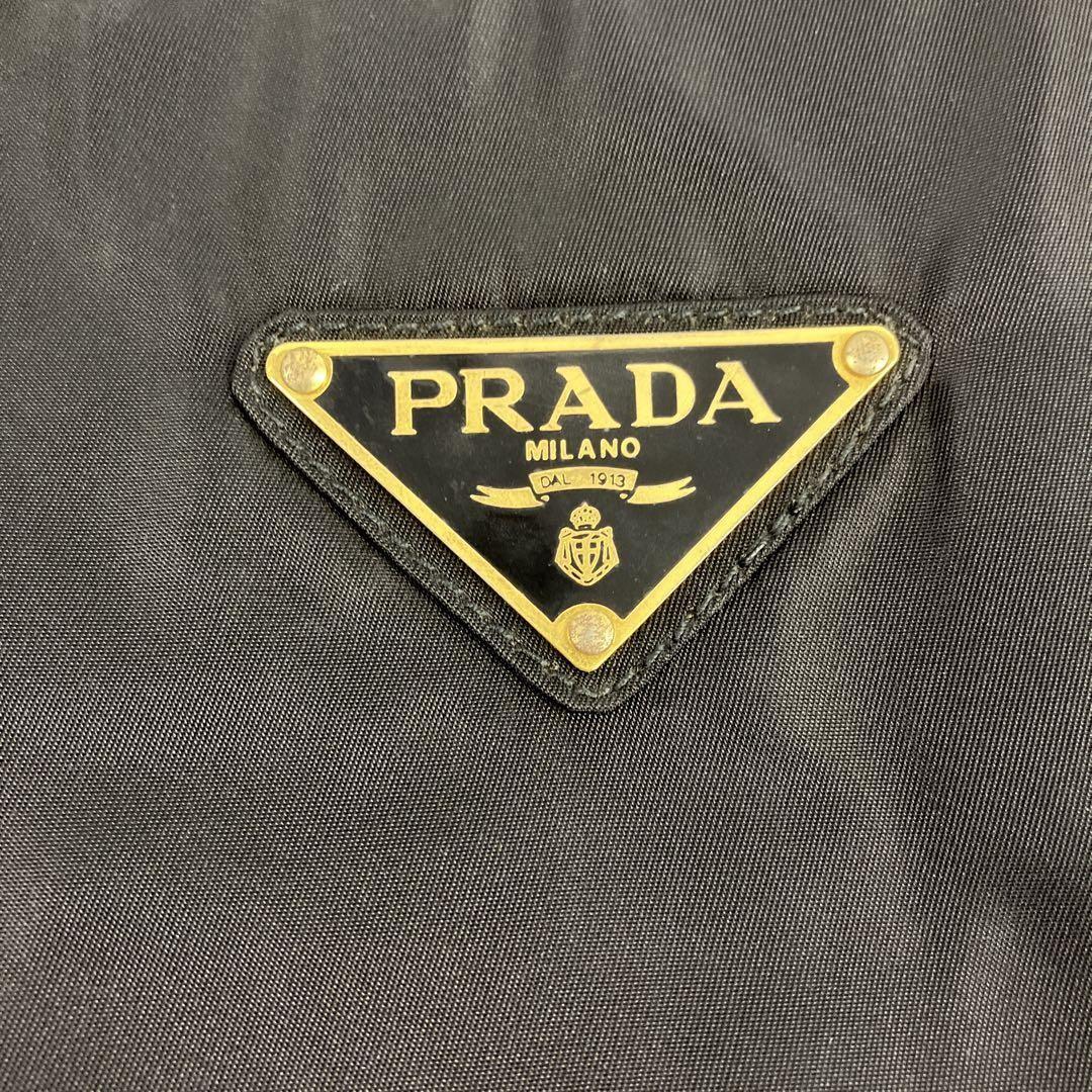 PRADA Hand Bag Tote Purse Logo Nylon Authentic
