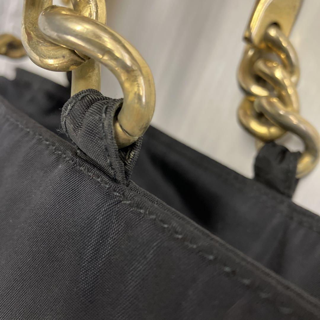 PRADA Hand Bag Tote Purse Logo Nylon Authentic