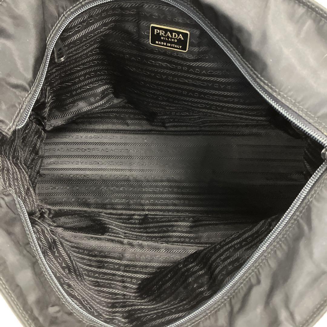 PRADA Hand Bag Tote Purse Logo Nylon Authentic