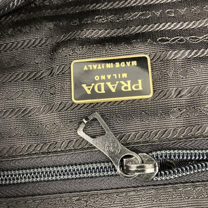 PRADA Hand Bag Tote Purse Logo Nylon Authentic