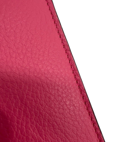 Chloe Shoulder Bag Purse ALPHABET Shocking Pink Authentic