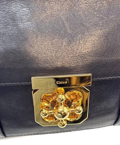 Chloe Shoulder Bag Purse Chain Elsie Black Authentic
