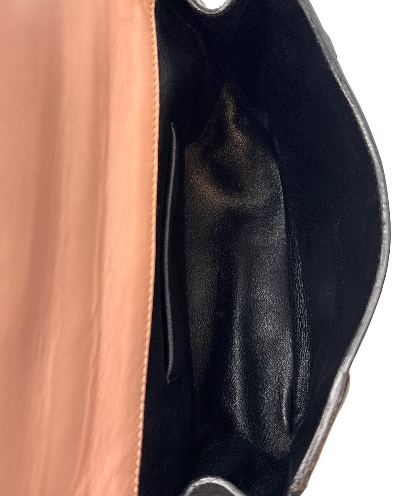 Chloe Shoulder Bag Purse Chain Elsie Black Authentic