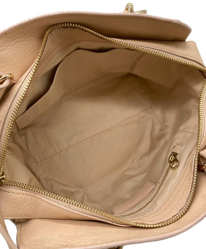 SEE BY CHLOE Hand Shoulder Bag Tote Purse 2way Leather Pink Authentic