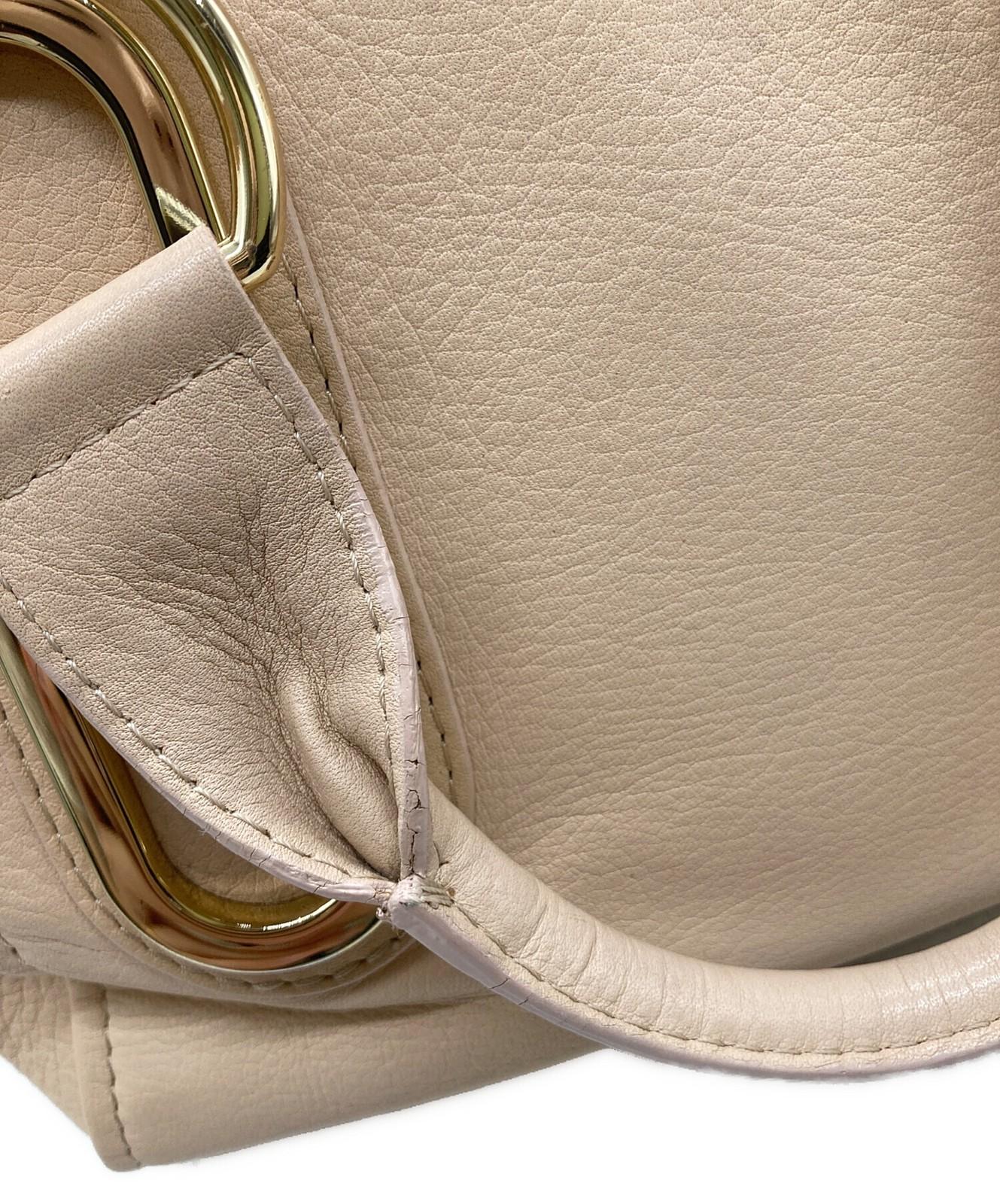 SEE BY CHLOE Hand Shoulder Bag Tote Purse 2way Leather Pink Authentic