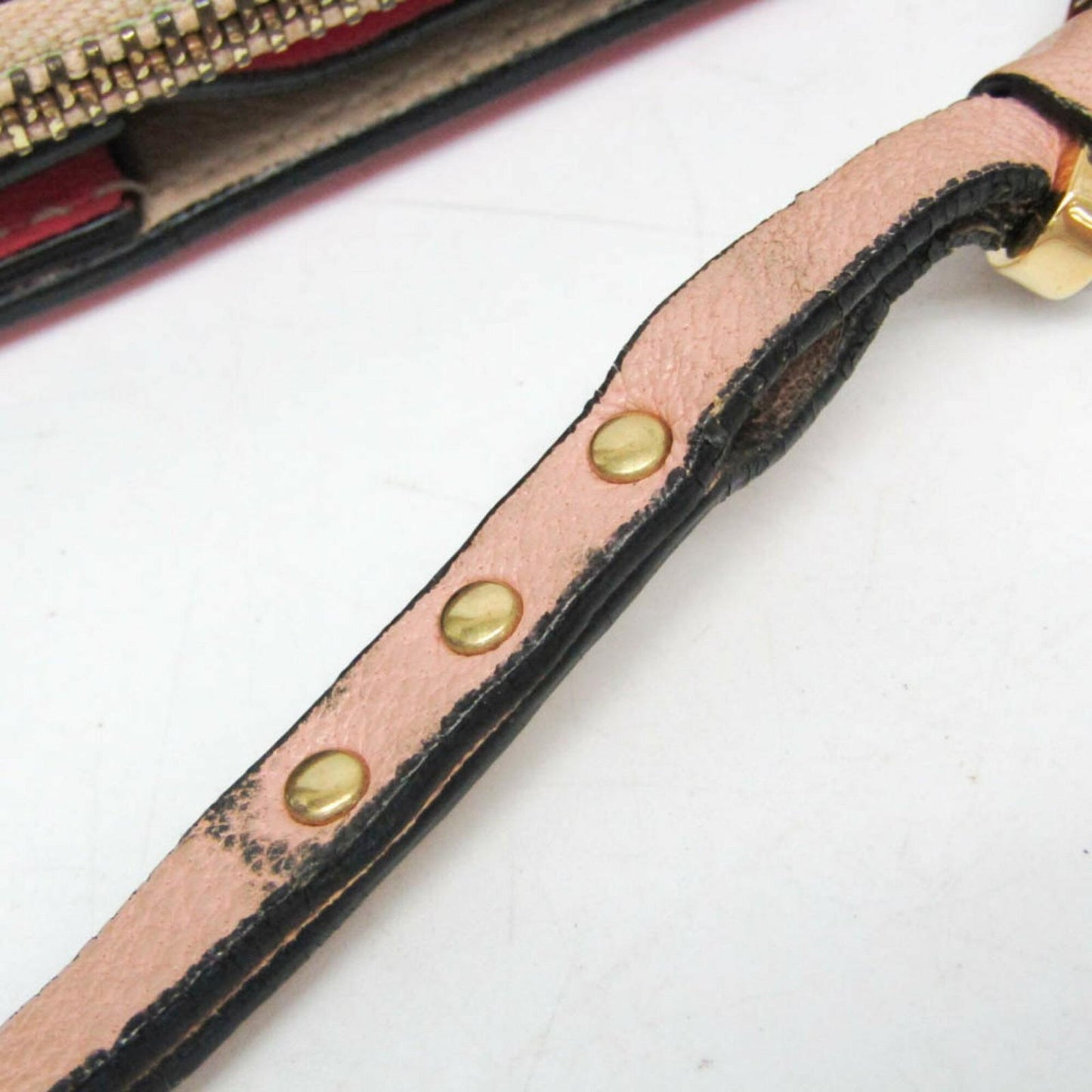 Chloe Shoulder Bag Purse Leather Peach Pink Beige Authentic