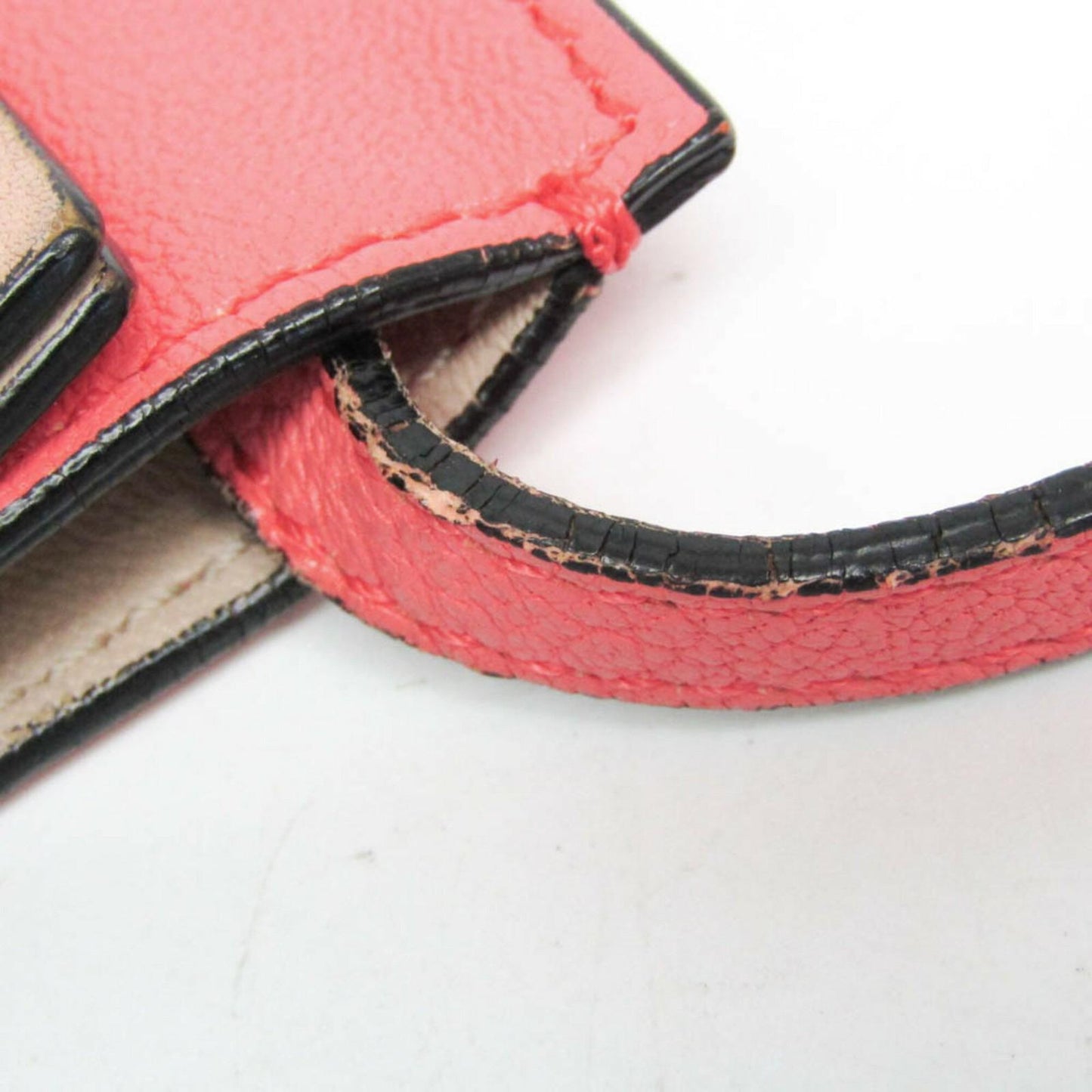 Chloe Shoulder Bag Purse Leather Peach Pink Beige Authentic