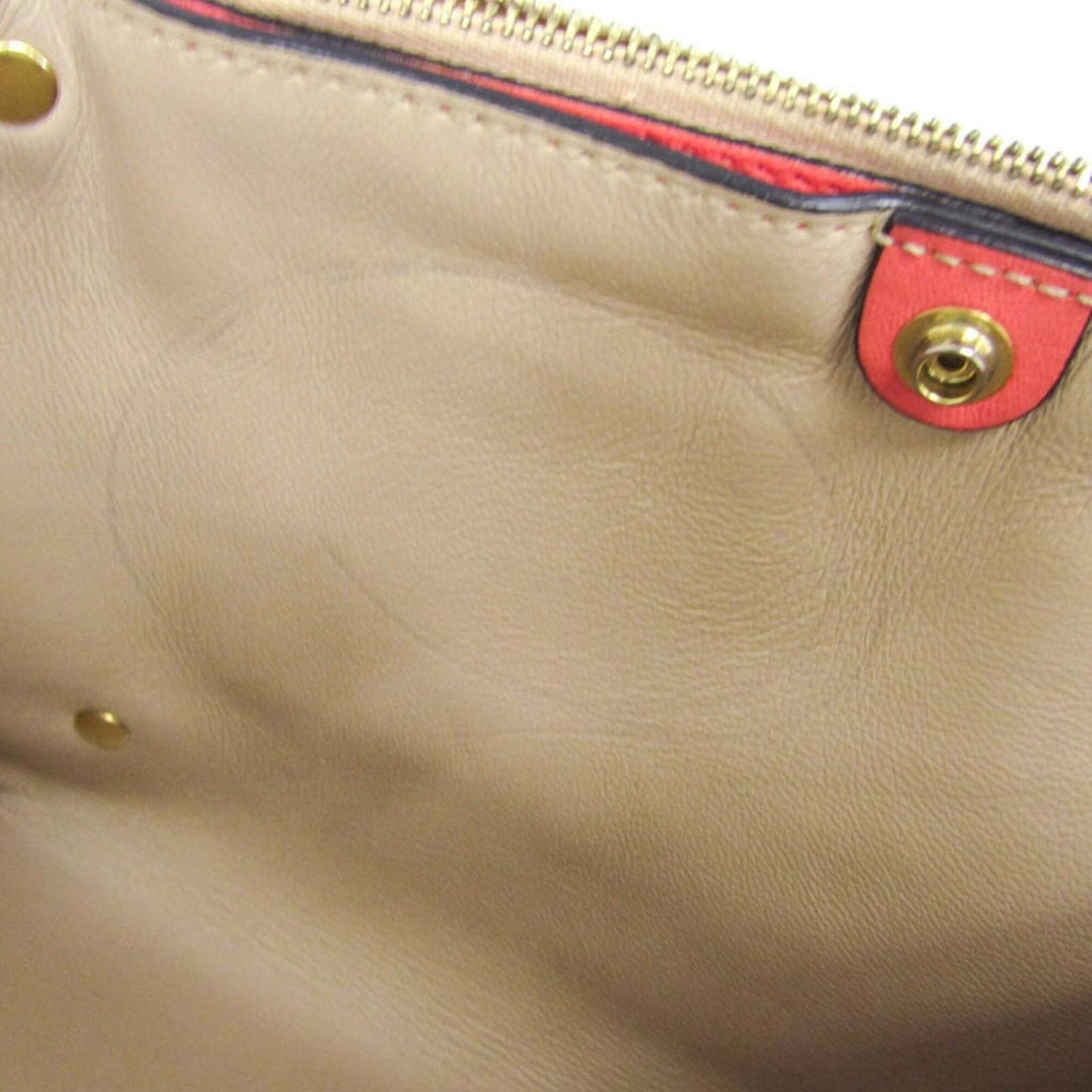 Chloe Shoulder Bag Purse Leather Peach Pink Beige Authentic