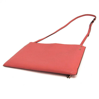 Chloe Shoulder Bag Purse Leather Peach Pink Beige Authentic