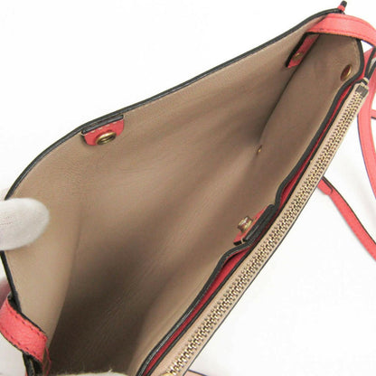 Chloe Shoulder Bag Purse Leather Peach Pink Beige Authentic