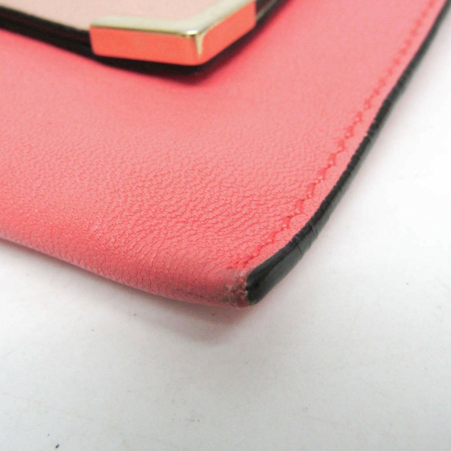 Chloe Shoulder Bag Purse Leather Peach Pink Beige Authentic