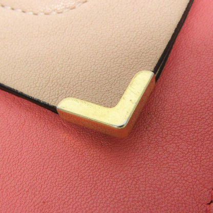 Chloe Shoulder Bag Purse Leather Peach Pink Beige Authentic