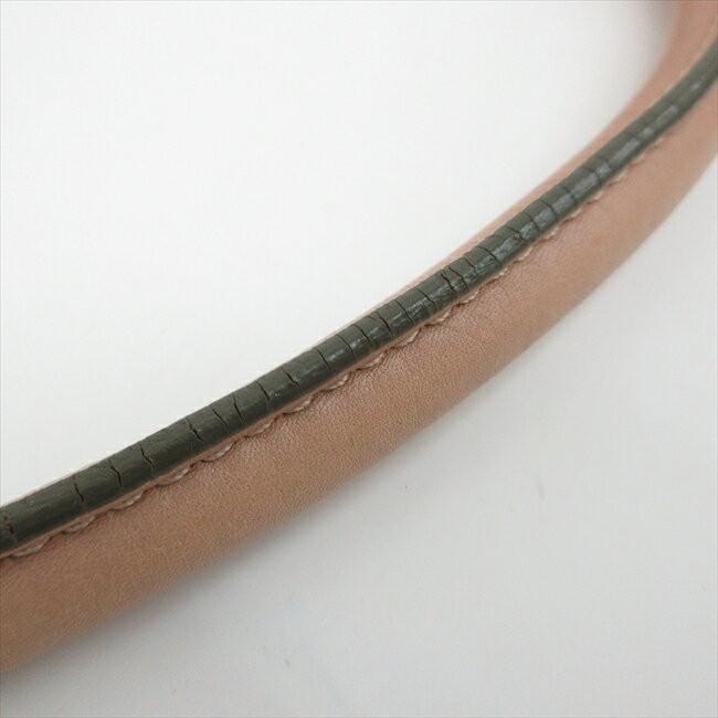 Chloe Hand Bag Tote Purse Leather Pink Beige Authentic