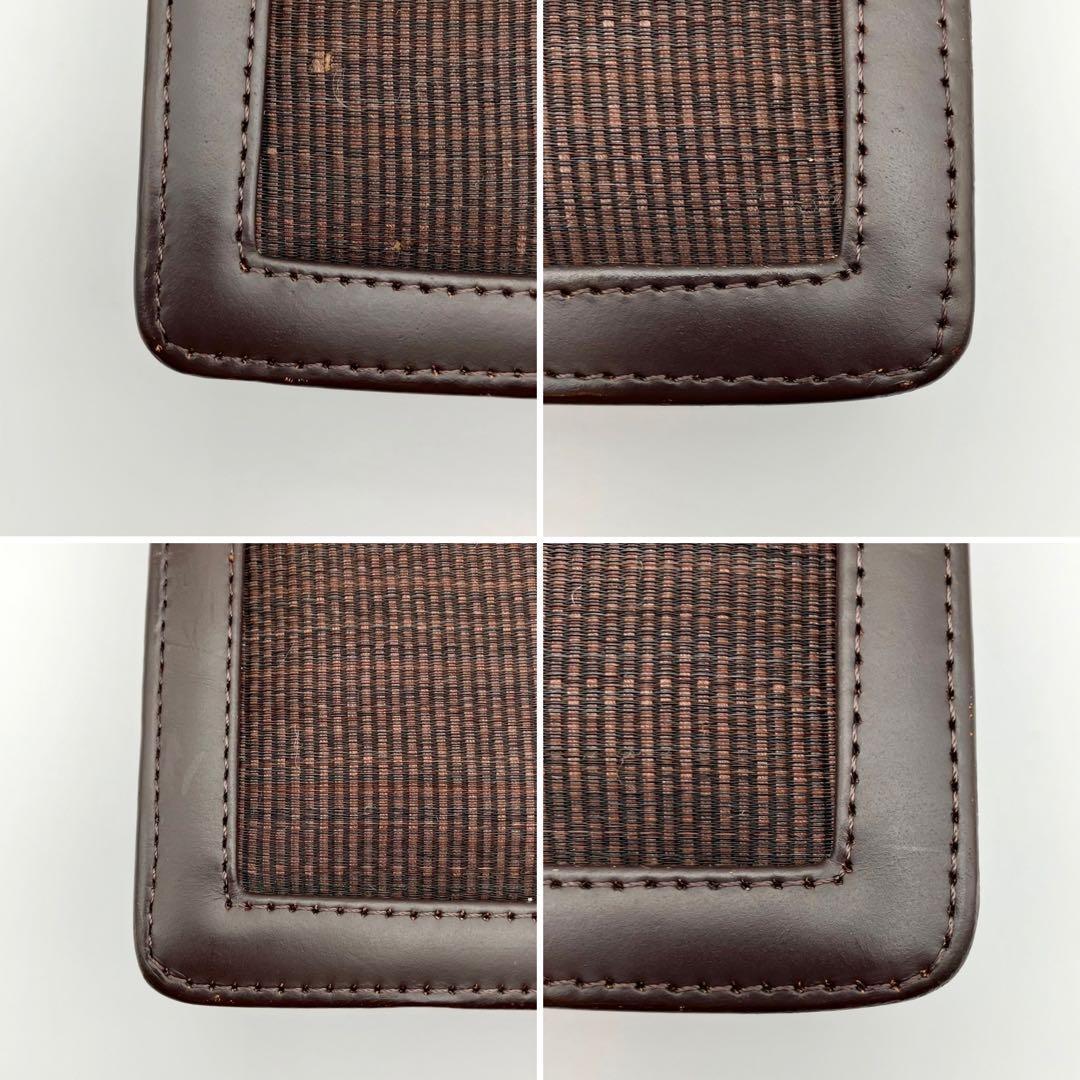 CELINE Shoulder Bag Purse Horse carriage Leather Brown Authentic