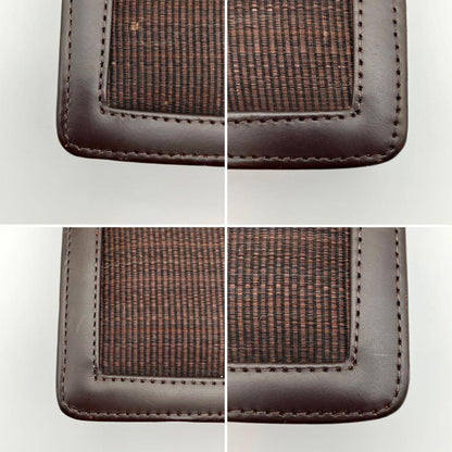 CELINE Shoulder Bag Purse Horse carriage Leather Brown Authentic