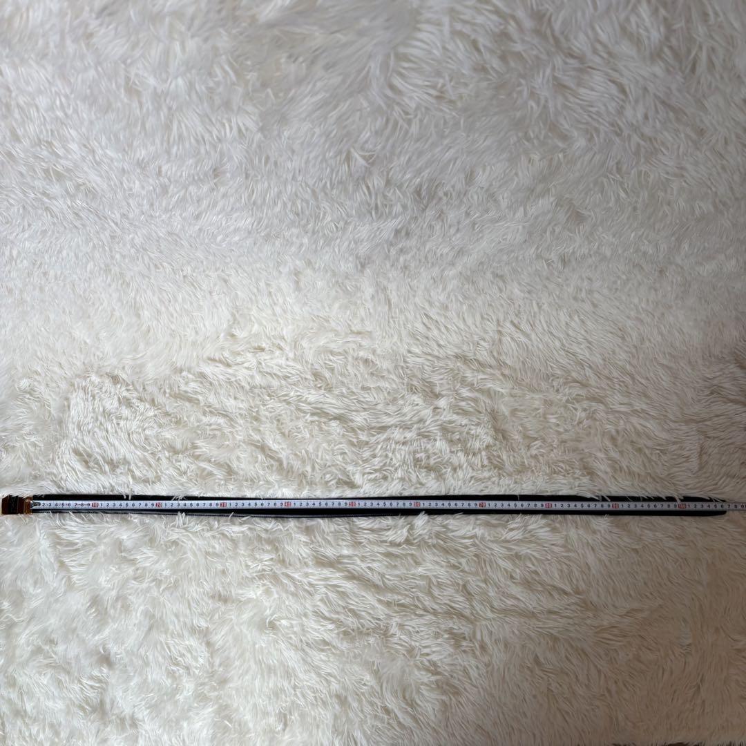 Saint Laurent Men's Belt YSL Cassandra Leather Gold Black Authentic