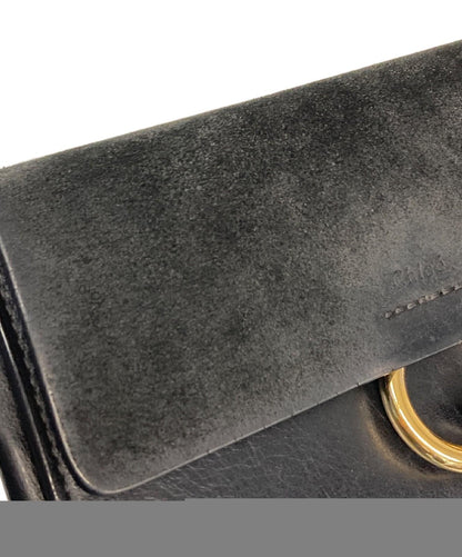 Chloe Mini Shoulder Bag Purse FAYE Black Authentic