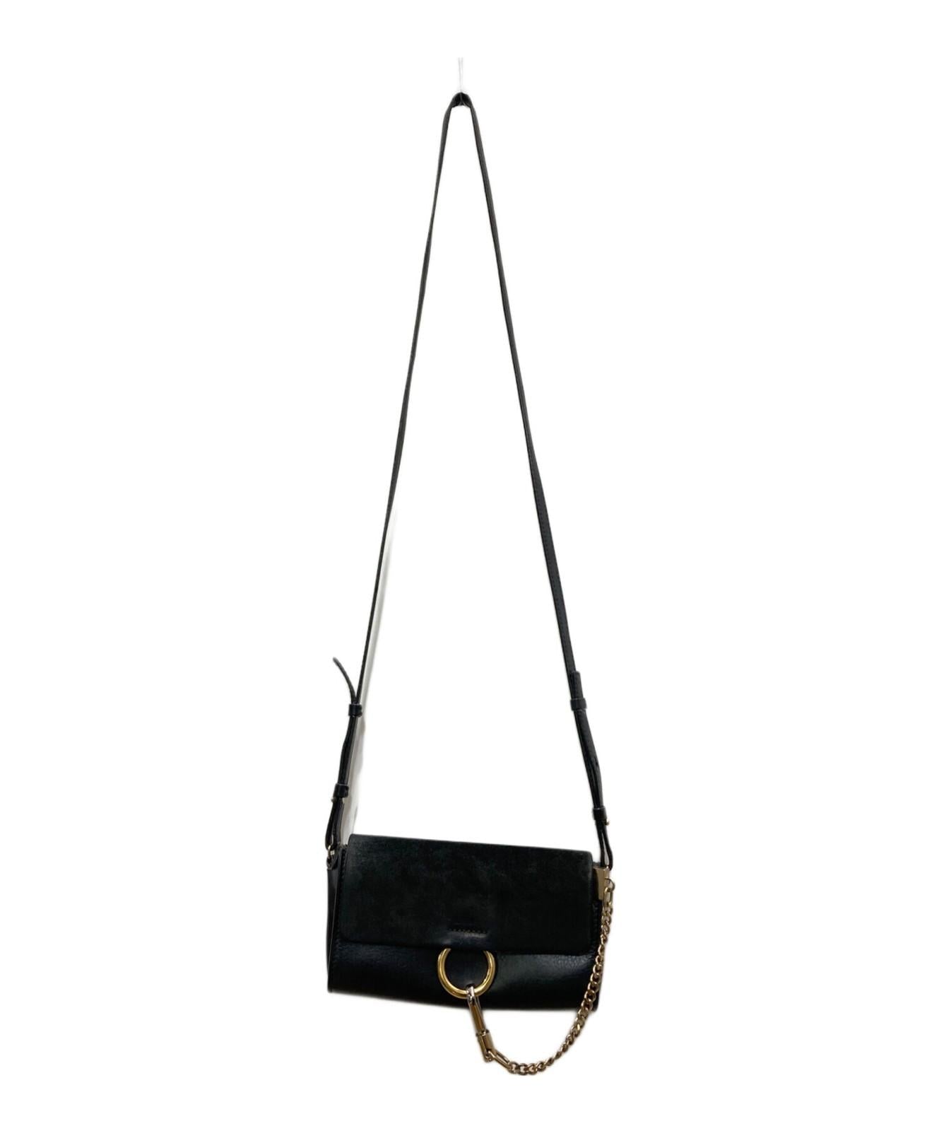 Chloe Mini Shoulder Bag Purse FAYE Black Authentic