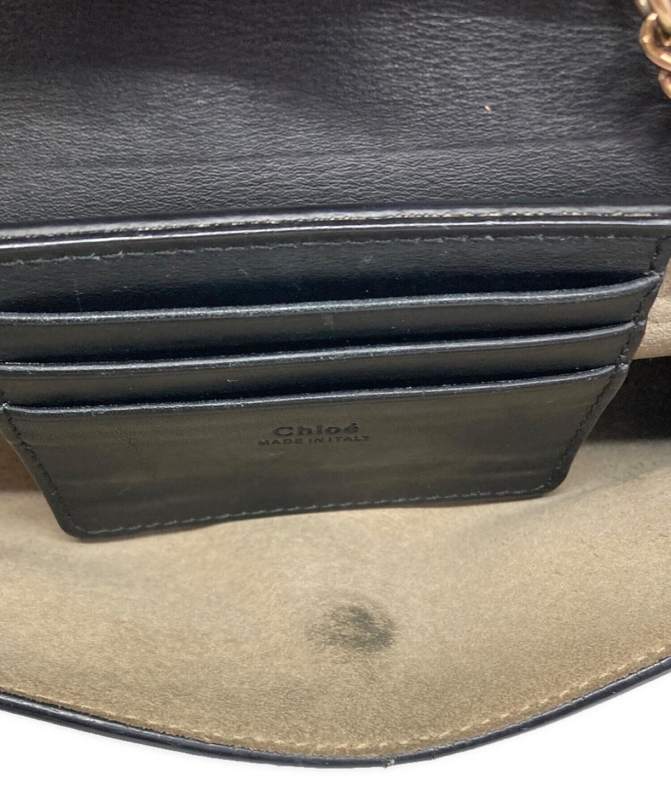 Chloe Mini Shoulder Bag Purse FAYE Black Authentic