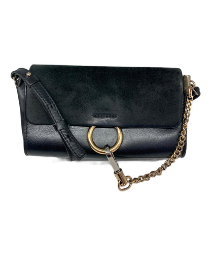 Chloe Mini Shoulder Bag Purse FAYE Black Authentic