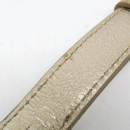 Saint Laurent Shoulder Bag Purse Leather Gold Authentic