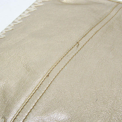 Saint Laurent Shoulder Bag Purse Leather Gold Authentic