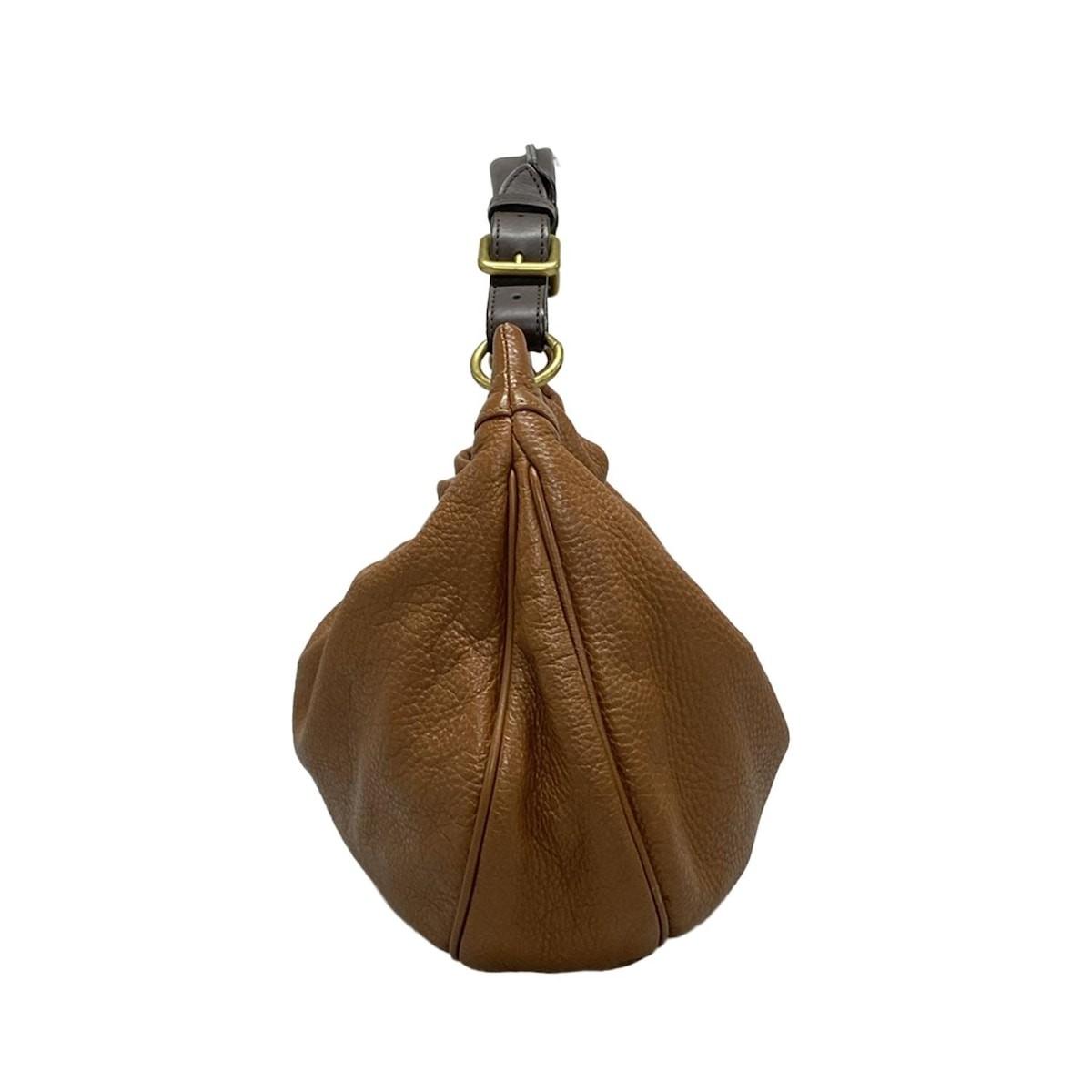 MULBERRY Hand Bag Tote Purse Mitzy Leather Brown Authentic