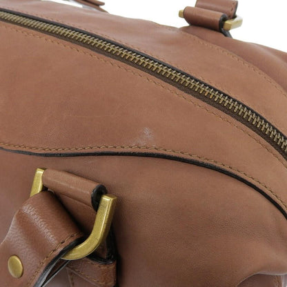 MULBERRY Hand Shoulder Bag Tote Purse Boston 2way Leather Brown Authentic