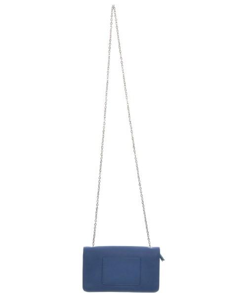 MULBERRY Shoulder Bag Purse Chain Turn Lock Blue Authentic
