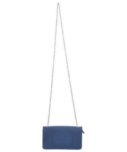 MULBERRY Shoulder Bag Purse Chain Turn Lock Blue Authentic