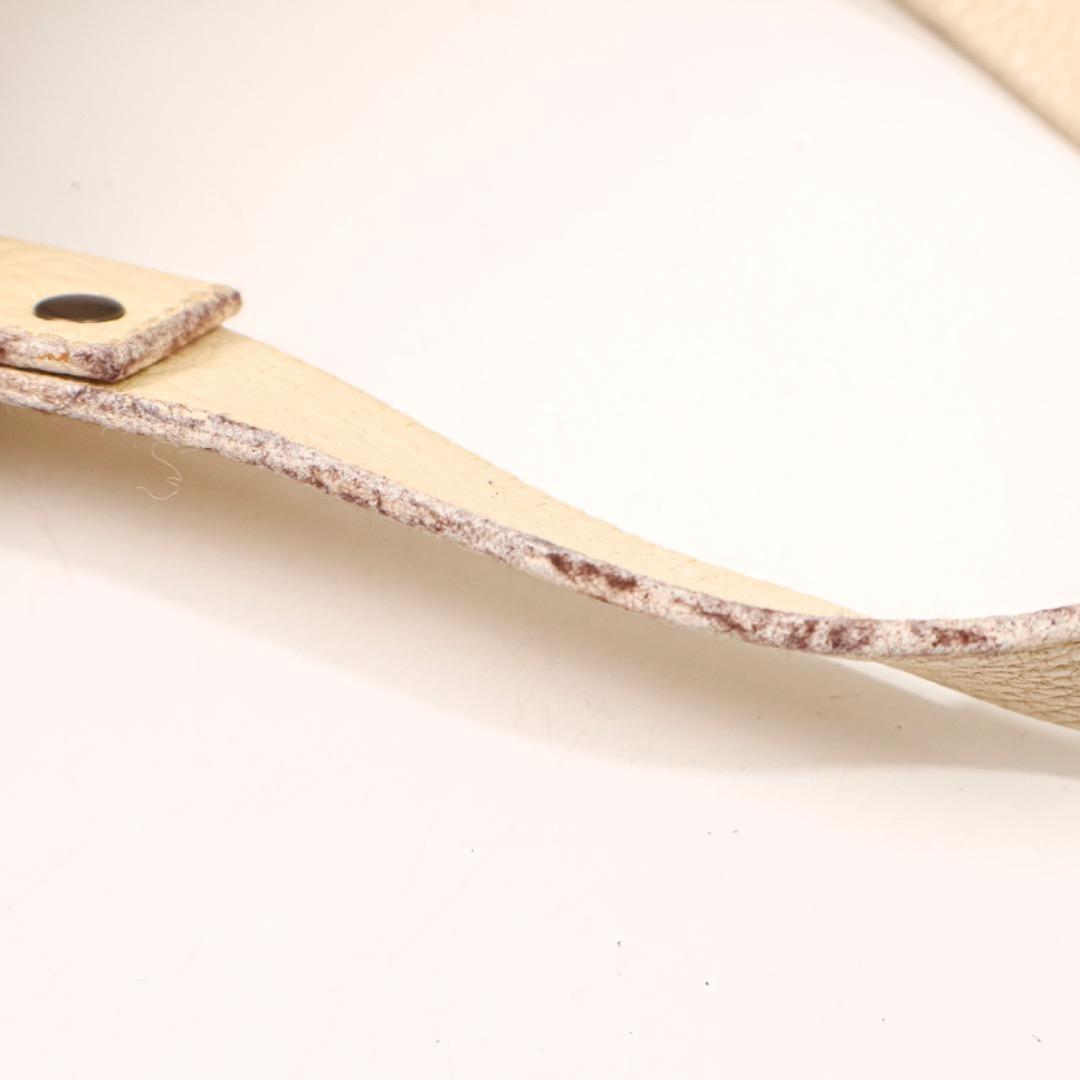 MULBERRY Hand Bag Tote Purse Boston Leather Off White Authentic