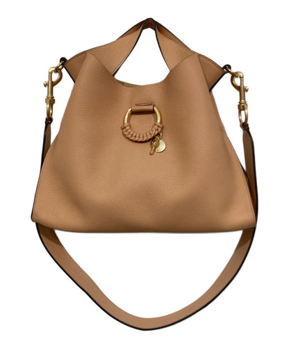 See By Chloe Hand Shoulder Bag Tote Purse JOAN SBC Small Top Handle Bag Beige