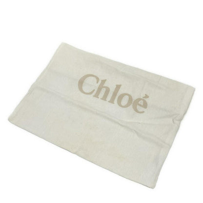 Chloe Clutch Bag Second Bag Leather Gray Authentic