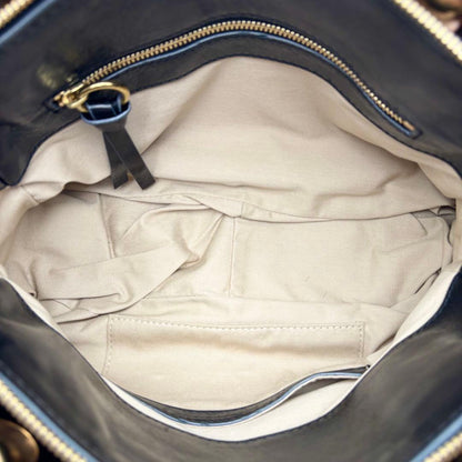 Chloe Hand Bag Tote Purse Satchel Bag Eloise Leather Black Authentic