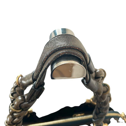 Chloe Hand Bag Tote Purse Eloise Leather Khaki Authentic