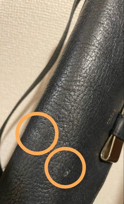 Chloe Shoulder Bag Purse 2way LILY Leather Black Authentic