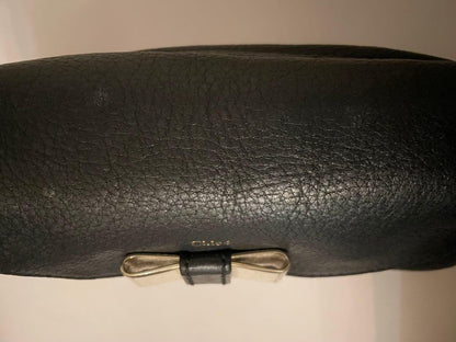 Chloe Shoulder Bag Purse 2way LILY Leather Black Authentic