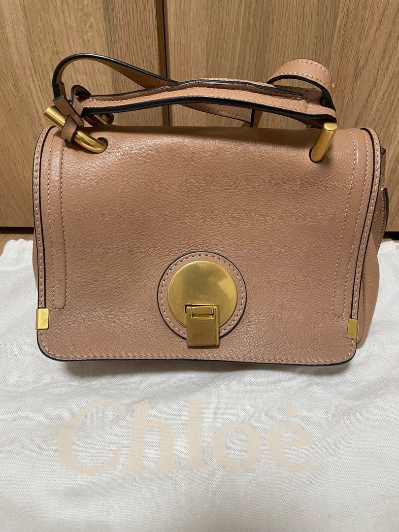 Chloe Shoulder Bag Purse Salmon Pink Authentic