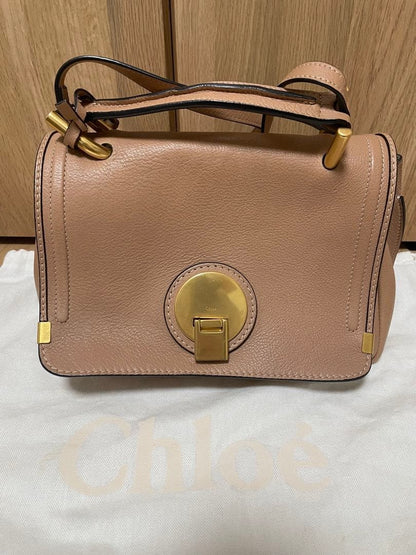 Chloe Shoulder Bag Purse Salmon Pink Authentic