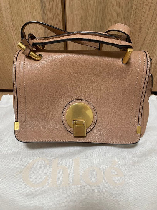 Chloe Shoulder Bag Purse Salmon Pink Authentic
