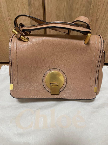 Chloe Shoulder Bag Purse Salmon Pink Authentic