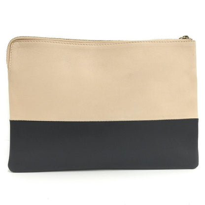 CELINE Clutch Bag Second Bag Leather Authentic
